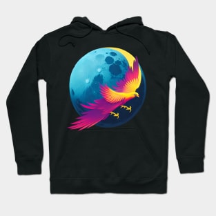 Phoenix in front of the moon Hoodie